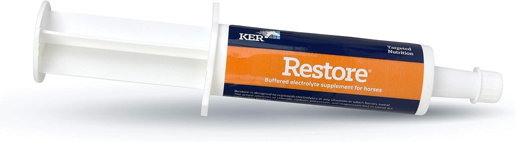 Kentucky Equine Research Restore Paste: Buffered Electrolyte Supplement til heste, 60cc Tube
