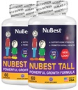 NuBest Tall; Support Bone Strength, Bone Health, Forbedret immunforsvar og hele kroppen Wellness med Calcium, Collagen, og urter til alderen 5 + & Teens Budding124; Pack 2 Budding124; 2 Months Supply