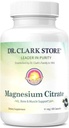 Dr. Clark Store Magnesium Citrate - 91mg, 100 kapsler, understøtter energiproduktion, enzymer funktion & nervesystem sundhed