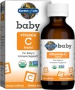 Garden of Life Baby Vitamin C Drops for Babies and Toddlers, Organic Whole Food Liquid Vitamin C 45mg Immune Support for Babies from Amla Fruit, Citrus Flavor, Vegan & Gluten Free, 56 mL (1.9 fl oz)