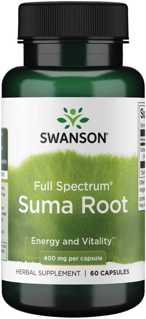 Swanson Full Spectrum Suma Root 400 Milligram 60 Kapsler