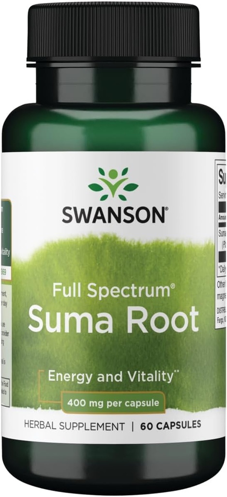 Swanson Full Spectrum Suma Root 400 Milligram 60 Kapsler