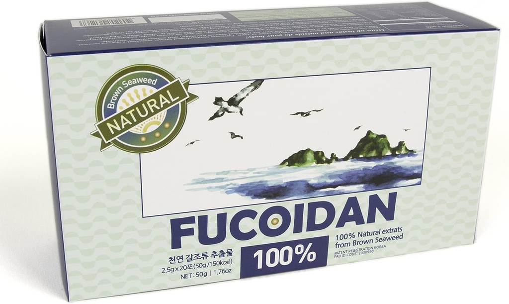 [Pilletype] 100% Natural Brown Seaweed Extract Fucoidan USFDA Passed (ID-kode 2030950) (50g (20sachets))
