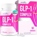 GLP-1 Supplement for kvinder & mænd, GLP1 Kosttilskud Kvinder GLP-One Probiotika med Akkermansia Probiotika, naturlige GLP1 for immunforsvar, fordøjelse, Gut, GLP-1 Niveauer og samlet sundhed, Vegan - 60 Kapsler