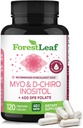 Myo-Inositol & D-Chiro Inositol Supplement for Women's Health | Fertility Supplements Women | Inositol 40:1 Ratio Support Ovarian Function & Healthy Hormone Balance Women | 2050mg | 120 Powder Caps