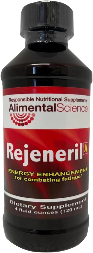 Rejeneril- Væsketilskud - Flydende blend til maksimal absorption - Naturlig energi Boost med Alpha Lipoic Acid & Vitamin Blend, Sukkerfri, Kaffefri, Glutenfri (4 oz)