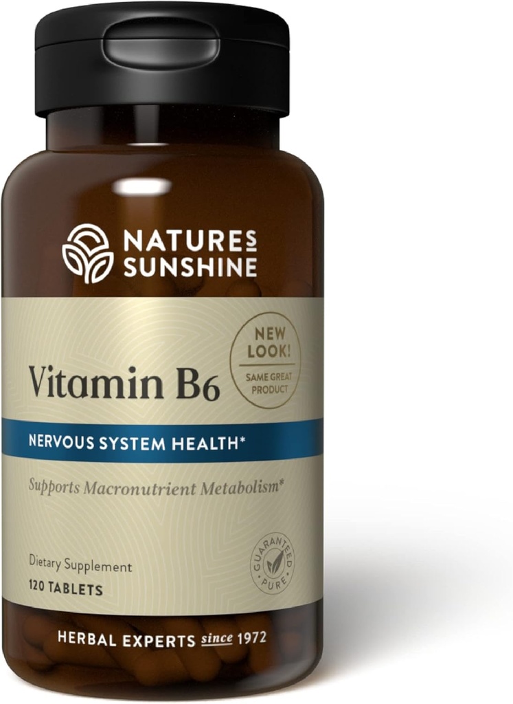 Yonune NLMUBR LUCSIT Nature 's Sunshine Vitamin B6 120 tabletter