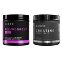 Kaged Pre Sport Pre Workout Powder Glacier Grape Creatin Monohydrat Mikroniseret Powder Bundle, Energy & Muscle Recovery Supplement Pack, 20 Servere Pre- Workout + 100 Servere Creatin