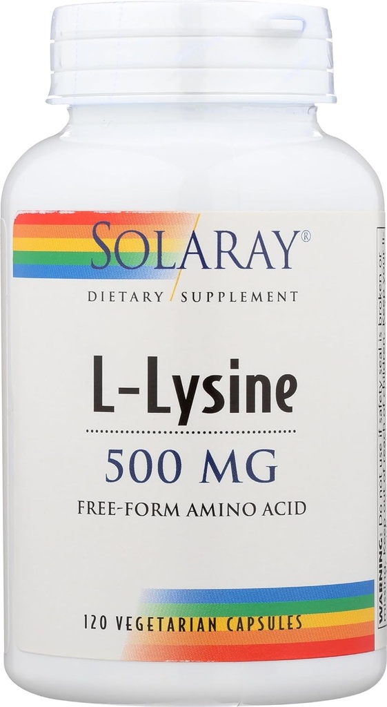Solaray L- Lysin 500Mg, 120 Ct