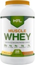 MFL Muscle Whey Protein l 28g Protein l 8g BCAAs l Keto Friendly l Low Carbs l 2 lbs (Vanilla Bean)
