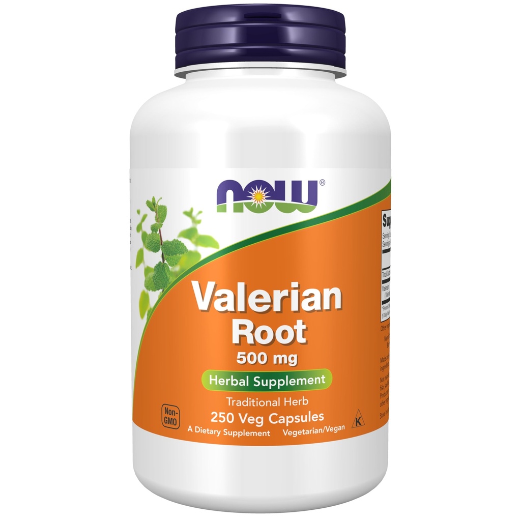 Now Foods Supplements, Valerian Root (Valeriana officinalis) 500 mg, Urtetilskud, 250 Veg kapsler
