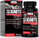 FORCE FACTOR Test X180 Tænding i alt Testosteron Booster for mænd med bukkehorn frø og grøn te ekstrakt til at opbygge Lean Muscle, Boost Energy, og forbedre ydeevne, 60 Greve