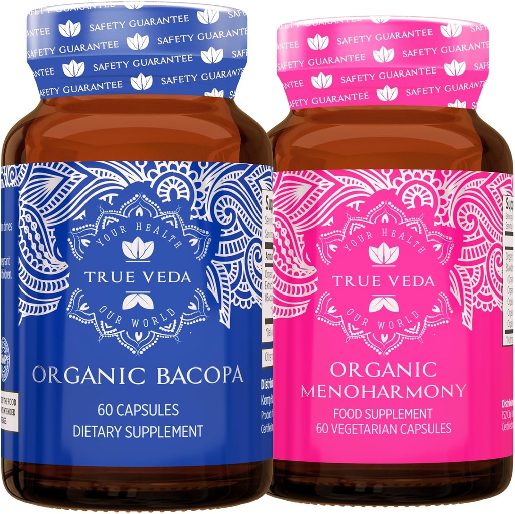 Sand Veda Clarity Bundle USDA Organic Measures 124; Multi- Award- Winning Measures 124; Bacopa Measures 124; MenoHarmony Capsules