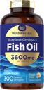 Carlyle Burpless Fish Oil 3600 mg • 124; 300 Softgels • 124; med Omega-3 Fedtsyrer • 124; Lemon Flavor • 124; Non- GMO, Gluten Free Supplement • 124; af Vilde Stillehavet