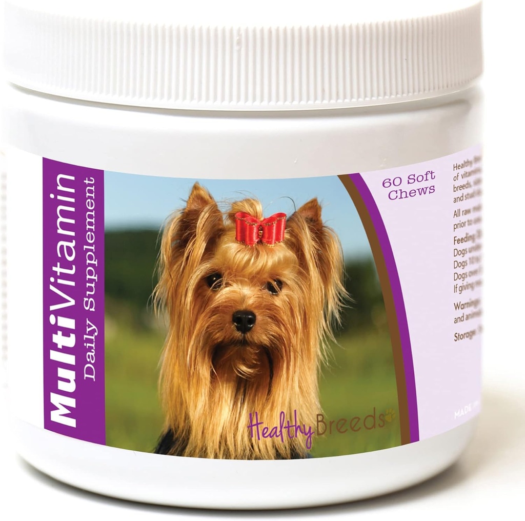 Healthy Breeds Yorkshire Terrier Multi-Vitamin Soft Chews 60 Count