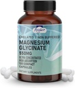 Pure Magnesium Glycinat - Kapsler til støtte for optimal sundhed - 120 Kapsler (Dual Month Pack), Høj Absorption af Ramaroma