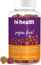 Hi- Health Sugar Free Gummy Multivitamin, En gang per dag, Ketogen Vitamin, C-vitamin, D-vitamin, Plant baseret, Glutenfri, Natural Delicious Cherry & Strawberry Flavors (60 Gummies)