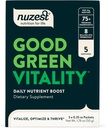 Nuzest Green Powder Good Green Vitality - Vitamin, Minerals & Superfoods - Vegan Multivitamin Supplement 10g (pakke med 5)