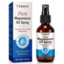 Pure Magnesium Oil Spray, Magnesium Oil for Feet, Tematisk Magnesium Spray Glas Flaske, Magnesium Spray til Feet, Magnesium Body Spray, Let at Absorb & Brug -2.0 oz