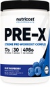 Nutricost Pre- X Xtreme Pre- Workout Powder Complex, Blå Hindbær, 30 Servering, Vegetarisk, Non- GMO og Gluten Gratis