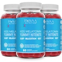 Melatonin 1mg Gummies for Kids, Safe, Drug-Free & Effective Natural Sleep Aid Supplement for Children. Kids 1mg Melatonin Gummy, Gluten-Free Vegetarian Restful Sleep Products for Ages 4+. 180ct (3)