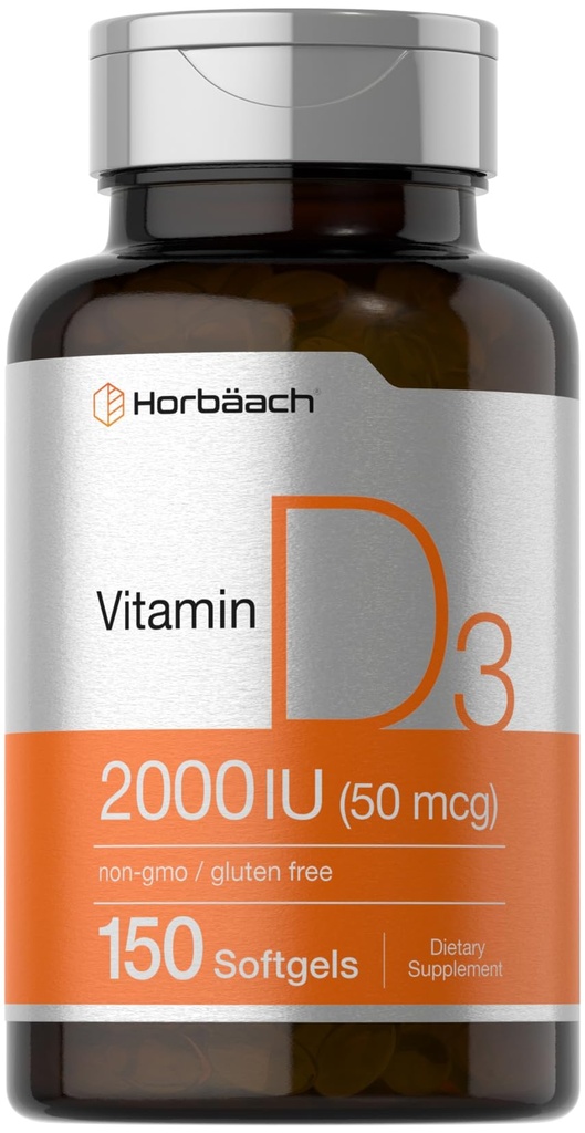 Horbaach Vitamin D3 2000IE Softgels