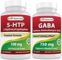 Bedste Naturals 5- HTP (5- hydroxytryptophan) 100 mg & GABA 750 mg