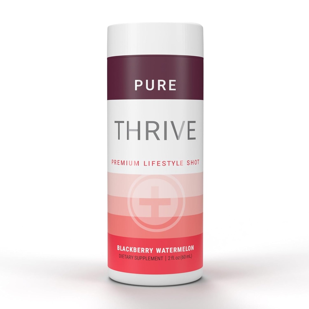 THRIVE by Le- Vel- Energy Shot - Blackberry Watermelon ttesmå 124; 2 fl oz ttesmå 124; 12 Greve 124; Clean, Sugar- Free, Zero- Calorie Energy Booster