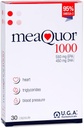 Meaquor 1000 Omega 3 Fish Oil Supplement IFOS Certified - Omega3 med 1000 mg EPA og DHA per kapsel - Ingen eftersmag, ikke-GMO (30 Softgels)