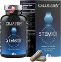 StemXR ™ Stem Cell Activator & Circulation Booster - Stem Cell supplement til mænd og kvinder - Blå grønne alger, lang levetid, Vitality, Anti- Aging, Energi & Performance Support - 90 kapsler