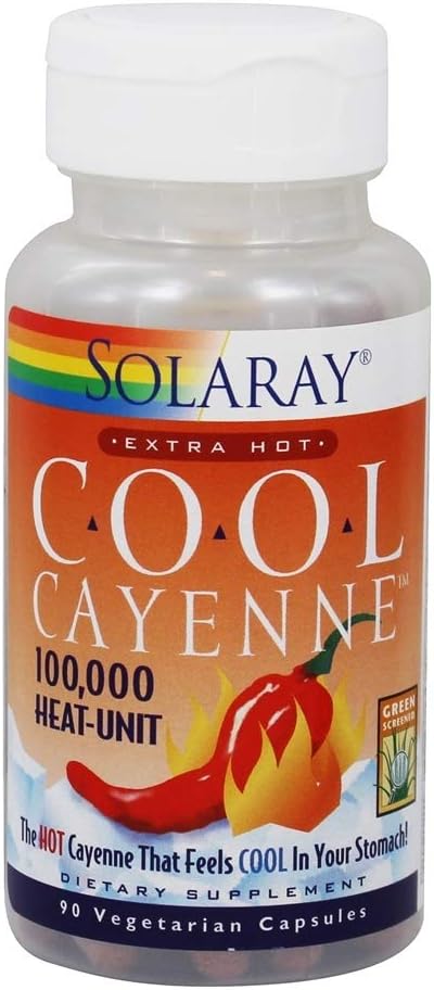 Solaray - Cool Cayenne Extra Hot - 90 kapsler