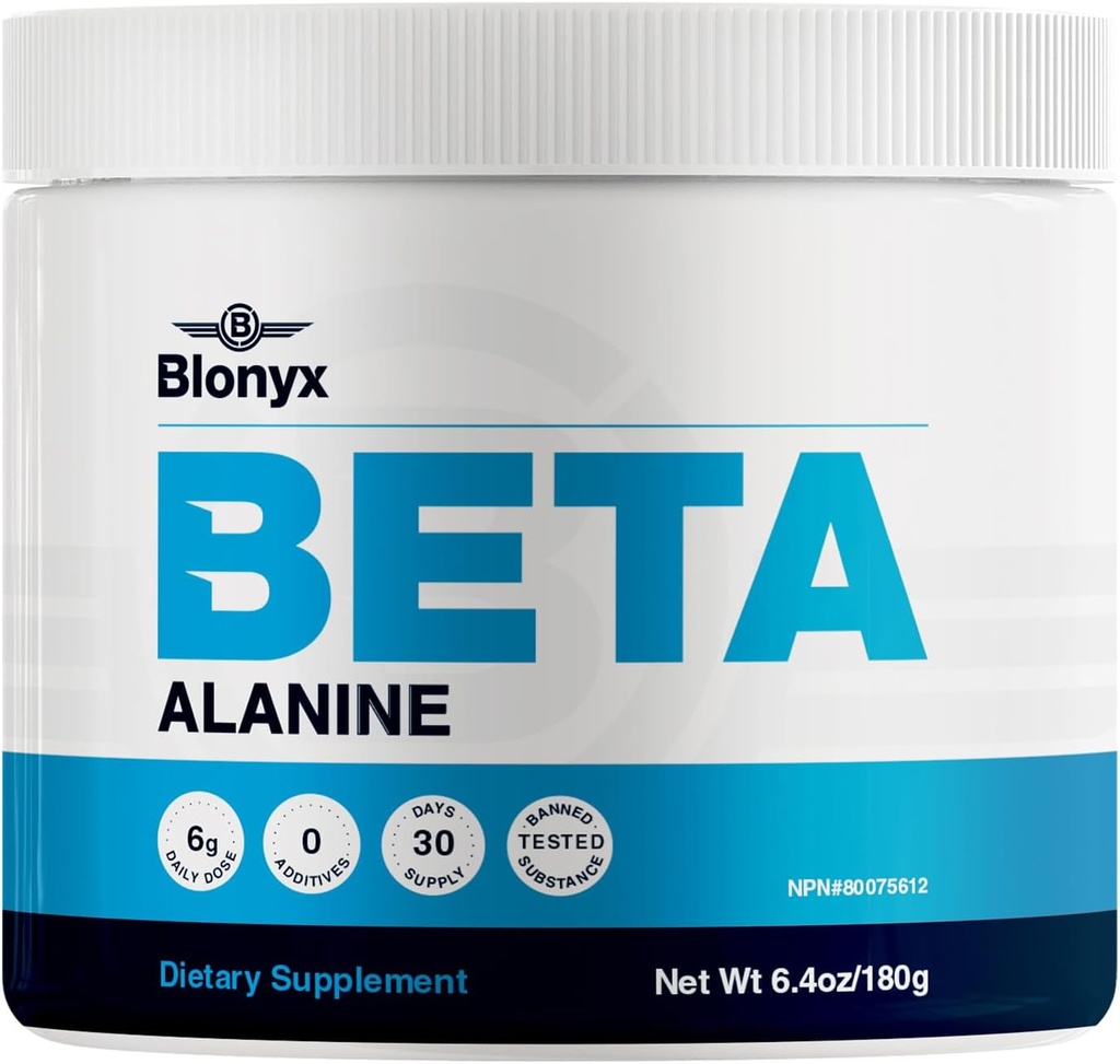 Beta- Alanine Supplement - Forbedrer Muscular Endurance & Work Kapacitet, 6g Daglig dosis, 30- Day Supply