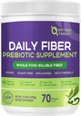 Daglig Fiber supplement - Opløselig Prebiotic Fiber pulver til Gut Health, Hel Food High Fiber til fordøjelse og regelmæssighed, Unflavored Clear Mixing Powder, Gluten & Sugar Free, Keto - 70 Serveringer