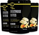 Dextrose Bites - Dextrose smelter lavet med Dextrose Powder - Dextrose for Workout and Running Energy Snacks - Glucose Tablets Portable Energy Melts (Banana Mango) (Pack of 03)