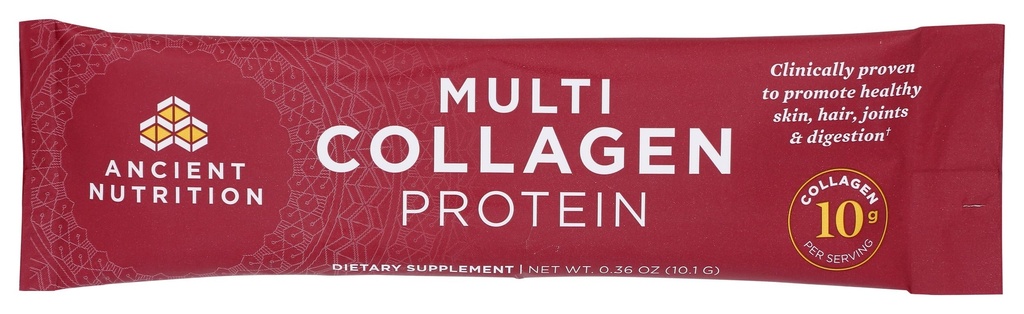 ANCIENT NUTRITION Multi Collagen Complex Powder Packet, 0.36 OZ ( Packaging may Vary)