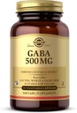 Solgar GABA 500 mg, 50 Vegetabilske kapsler - Afslapning & Nervesystemet Support - Aminosyre - Non- GMO, Vegan, Gluten Free, Dairy Free, Kosher - 50 Servere
