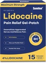Sumifun 4% Lidocain Smerte Relief Patches 15 Tæller maksimal styrke Nummerering Gel Patch til tilbage Knee Neck fælles Ache Muskel ømhed Topical Analytisk