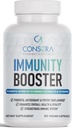 Consera Immunity Booster (124); Natural Muti- Vitmain med Ashwangandha, Gooseberry, gurkemeje, Holy Basil, Papaya, Guduchi, Ajwain, Clove, Ginger, Black Pepper, Bukkehorn, Kanel, Drumstick, Black Cumin