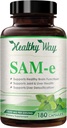1500mg SAM- e Supplement - Høj styrke S- Adenosyl- L- methionin kapsler 1500mg per servering for hjerne lever og mad støtte - ikke-GMO høj absorption samme tillæg (60 Servere)