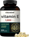 NatureBell Vitamin E Oil Softgels, 1000 IE per servering, 300 Pills • 124; Væsentlige antioxidant kosttilskud, Nemt Absorberet Form - understøtter hud, hjerte, og immunforsvar - ikke-GMO