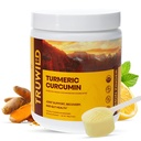 TruWild Vegansk gurkemeje Curcumin drik Mix pulver med økologiske curcuminoider Sort peber Ginger til støtte Wellness og fælles sundhed, Alle naturlige lavet i USA, 20 Servere