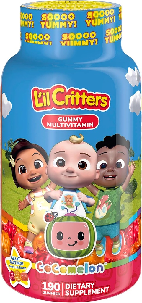 L 'il Critters CoComelon Daily Gummy Multivitamin for Kids, 190 Gummies
