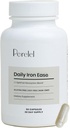 Perrelel Daily Iron Ease, 15MG jerntilskud med Magnesium, C-vitamin, & B12-vitamin til ernæring og energistøtte, kapsler til kvinder og mænd, soja, Dairy & Gluten Free, Non GMO, 30 piller