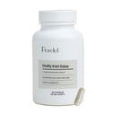 Perrelel Daily Iron Ease, 15MG jerntilskud med Magnesium, C-vitamin, & B12-vitamin til ernæring og energistøtte, kapsler til kvinder og mænd, soja, Dairy & Gluten Free, Non GMO, 30 piller