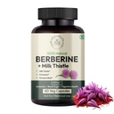 Hurbix Berberine - 1300 mg 2 gange 124; 5 i 1 Forbedret formel med mælk tidsel, gurkemeje & kanel 2 gange 124; Premium højpotens Formel 124; 60 kapsler
