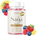 Organic Lion 's Mane Mushroom Supplement Gummies - Daily Brain Health Boost for Clarity, Fokus & Produktivitet - Lækker Lemon Berry Flavor - 30 Servere