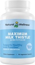 Maksimum mælk tidsel - Potent mælk tidsel supplement til lever rengøring, Detox & reparation - understøtter leversundhed, enzymer funktion & afgiftning - Vegan, non-GMO, 720mg dagligt, 90 kapsler