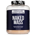 NAKED chokolade Peanut Butter Mass - 1,280 kalorier, 50G protein, Intet kunstigt. Alle naturlige vægt Gainer Protein Powder - 8Lb Bulk, GMO fri, Gluten fri & Soy fri