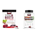 Kraftfaktor Total Beets Blodtrykssupport 60 Chews og Collagen Boosting Superfoods 60 Soft Chews for Heart Health, Hud, hår og negle