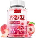 Dame Multivitamin Gummies - Sukker fri Multivitamin for kvinder med Vitaminer A, C, D, E, Niacin, Folate, B6 & B12, Jern, Calcium, Zink - Multi Vitaminer og mineraler til hud, hår, energi og immunforsvar